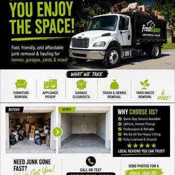 Fresh Space - Junk Removal & Hauling Near Me - Murrieta, California Fresh Space - Junk Removal & Hauling Near Me - Murrieta, California