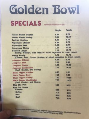 Menu photo 6 Golden Bowl Bellevue, NE Menu photo 6 Golden Bowl Bellevue, NE