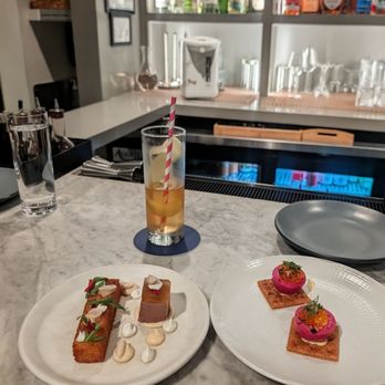 Olamaie - Chicken Liver Mousse, Deviled Eggs, and Ola's Highball - Southern Near Me - Austin, Texas Olamaie - Chicken Liver Mousse, Deviled Eggs, and Ola's Highball - Southern Near Me - Austin, Texas