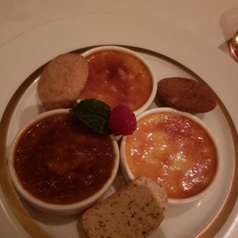 Gary Danko - Trio of Crème Brûlée with Assorted Cookies - New American Near Me - San Francisco, California Gary Danko - Trio of Crème Brûlée with Assorted Cookies - New American Near Me - San Francisco, California