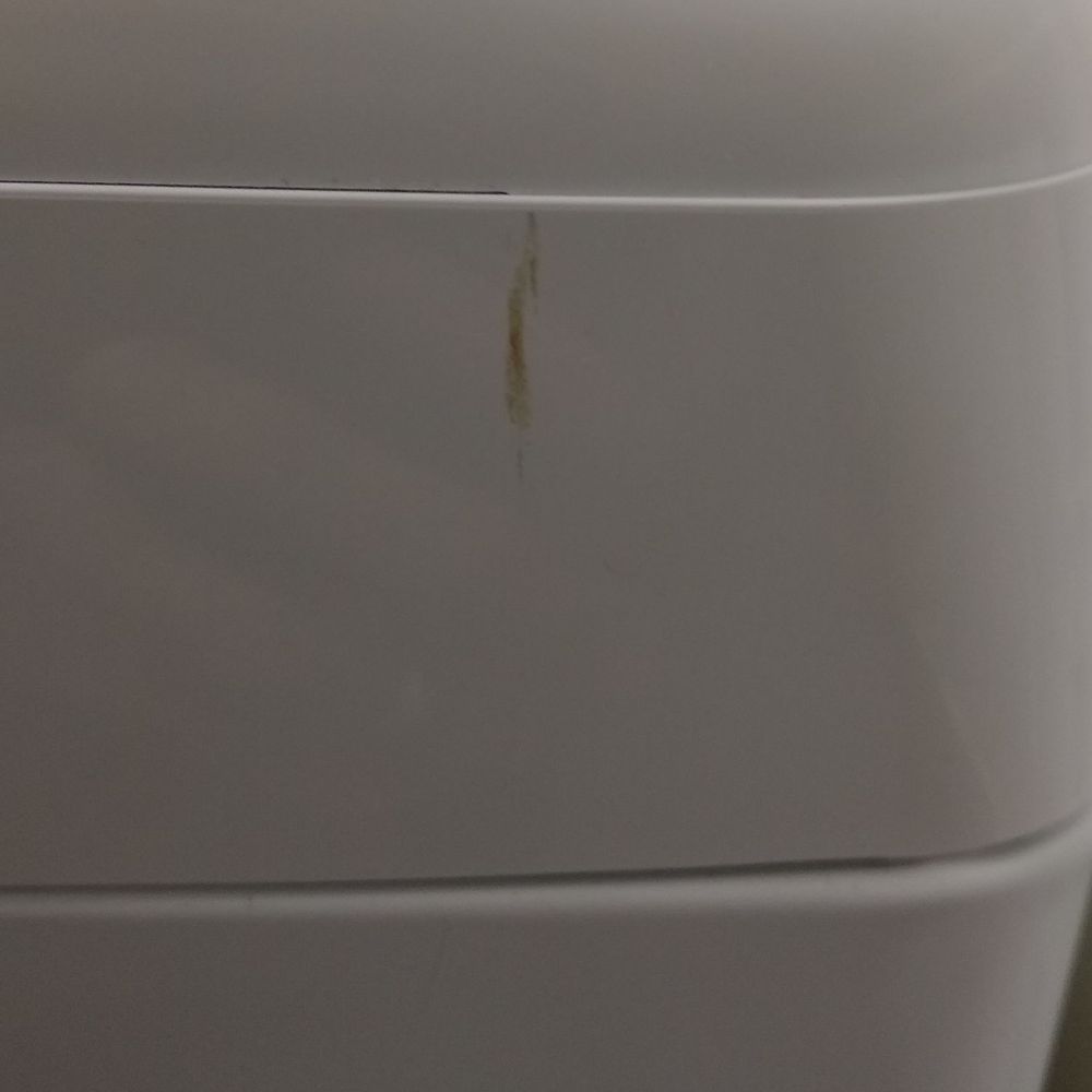 I purchased a washing machine from Lowe's.  It arrived scratched and they gouged the wall in the delivery process.