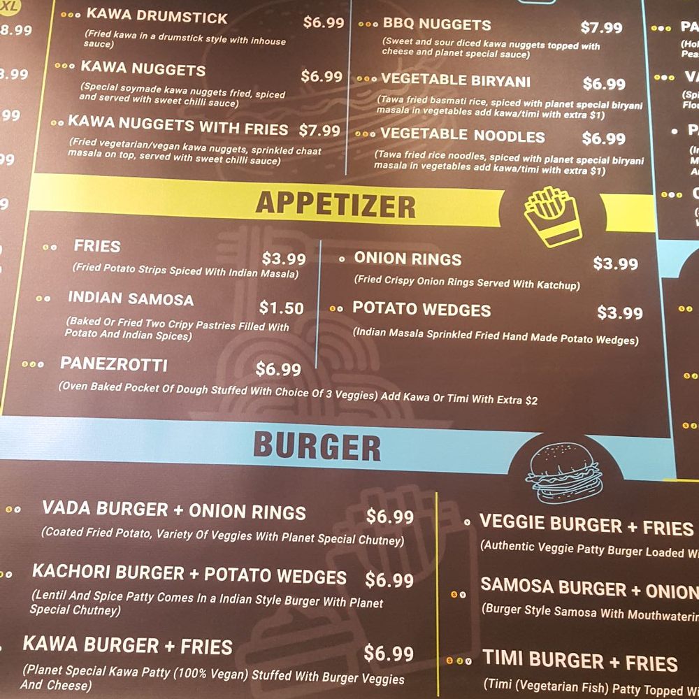 Veggie Planet - Menu - Vegetarian Near Me - Mississauga, Ontario