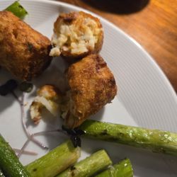 Dan Lew Exchange - The inside of a bacon cheddar tater tots