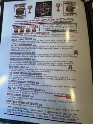 Menu photo 3 Boomerangs Roadhouse West Warwick, RI