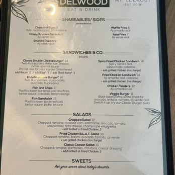 Delwood - Menu as of March 2023 - Gastropubs Near Me - Cincinnati, Ohio Delwood - Menu as of March 2023 - Gastropubs Near Me - Cincinnati, Ohio