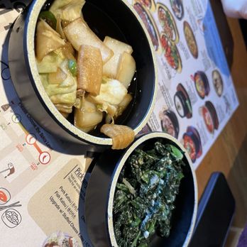 Jin Cook - Banchan - garlic spinach and onion - Korean Near Me - Buena Park, California Jin Cook - Banchan - garlic spinach and onion - Korean Near Me - Buena Park, California