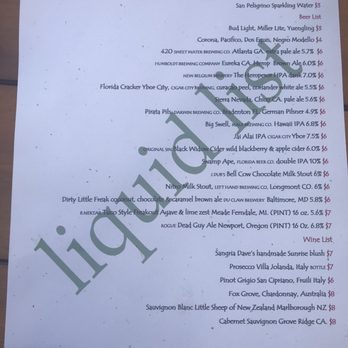 BirdRock Taco Shack - Beverage menu - Tacos Near Me - Bradenton, Florida BirdRock Taco Shack - Beverage menu - Tacos Near Me - Bradenton, Florida