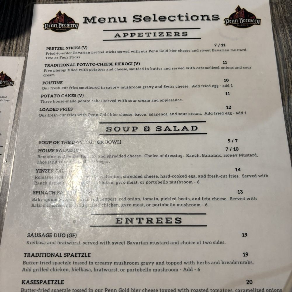Penn Brewery - Menu - Breweries Near Me - Pittsburgh, Pennsylvania