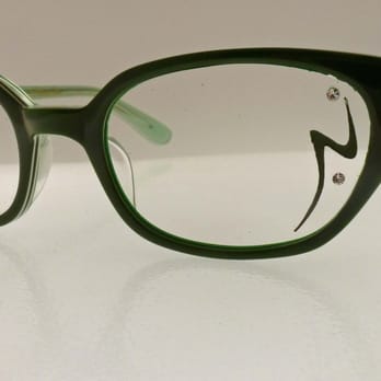 Optical Arts - How cool is this retro frame with a custom tattoo on it! Optical Arts has the coolest stuff - Optometrists Near Me - Toledo, Ohio