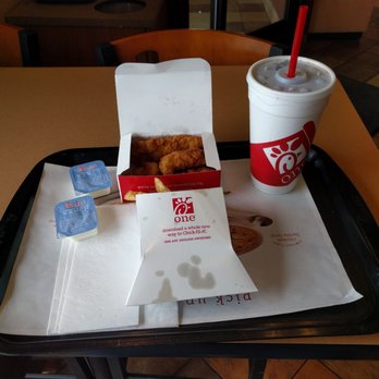 Chick-fil-A - Chicken strips with garlic & herb sauce, waffle fries and a coke zero - Fast Food Near Me - Schaumburg, Illinois Chick-fil-A - Chicken strips with garlic & herb sauce, waffle fries and a coke zero - Fast Food Near Me - Schaumburg, Illinois