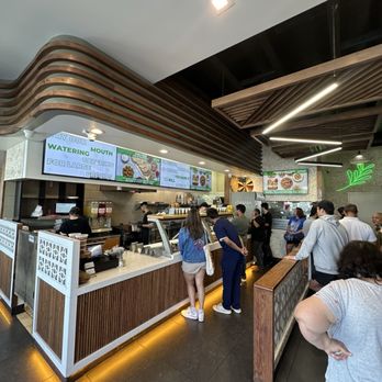 Sababa Falafel Shop - Inside waiting in line - Falafel Near Me - Garden Grove, California