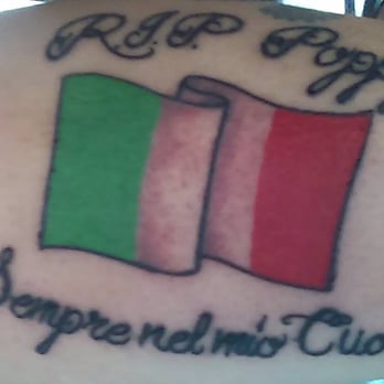 Olde Tyme Tattoo - My Poppy tribute tattoo.... About 5 hours after completion.  By Jordy-O. - Tattoo Near Me - Fullerton, California