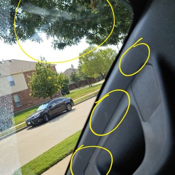 Sun Stoppers Keller - Glue stains on the windshield and interior of my truck - Home Window Tinting Near Me - Keller, Texas Sun Stoppers Keller - Glue stains on the windshield and interior of my truck - Home Window Tinting Near Me - Keller, Texas