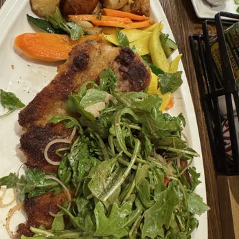Graziella's - Pork Milanese with sides. - Italian Near Me - Brooklyn, New York