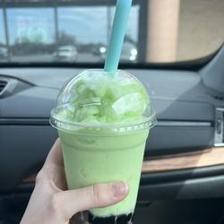 Boba House & Coffee - Honey dew melon boba smoothie