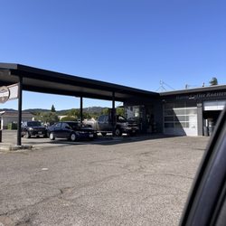 Marin Coffee Roasters - Drive thru canopy view