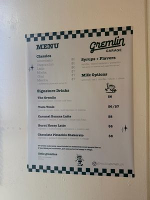 Menu photo 2 Gremlin Garage Costa Mesa, CA Menu photo 2 Gremlin Garage Costa Mesa, CA