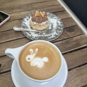 Soloway Coffee - Cappuccino and Kyiv cake. - Coffee & Tea Near Me - Chicago, Illinois