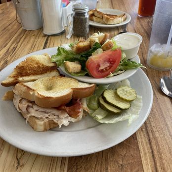 The Red Hen Cafe - California Melt with side salad. - Breakfast & Brunch Near Me - Helendale, California