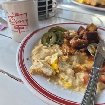 The Liquor Store - Pork belly grits breakfast bowl - Breakfast & Brunch Near Me - Memphis, Tennessee The Liquor Store - Pork belly grits breakfast bowl - Breakfast & Brunch Near Me - Memphis, Tennessee