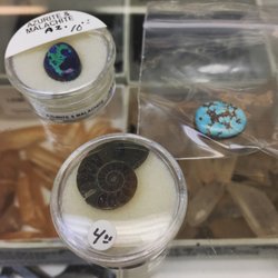 Southwestern Minerals - Azurite/malachite, ammonite, and turquoise
