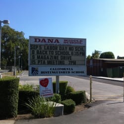 Dana Middle School - Sign Dana jr high.