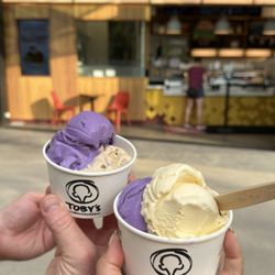 Ube and mango