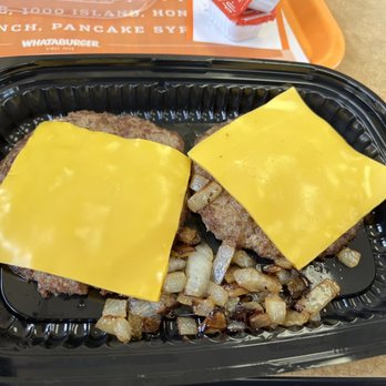 Whataburger - Meat patty with cheese and grilled onions - Burgers Near Me - La Grange, Texas