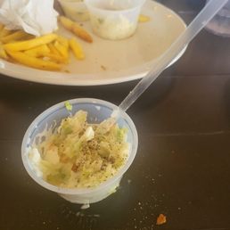 Had to eat my coleslaw with a straw. No silverware! Asked the server and she never came back!