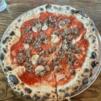 Bufalina - Marinara pizza added sausage - Pizza Near Me - Austin, Texas
