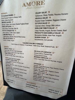 Menu photo 1 Amore Italian Restaurant Houston, TX