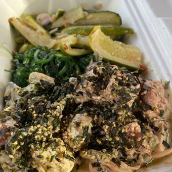 Jus' Poke - Half California Roll Poke half Spicy Poke - Hawaiian Near Me - Redondo Beach, California Jus' Poke - Half California Roll Poke half Spicy Poke - Hawaiian Near Me - Redondo Beach, California