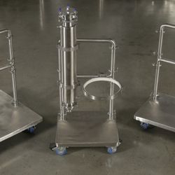 Glacier Tanks - Customizable system mounting racks to help save time and space in your brewery