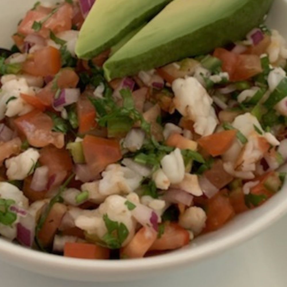 This is the shrimp ceviche! It was very fresh and delicious!!