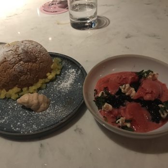 Kym's - Pineapple custard bun and Cherry and fruit ice cream - Chinese Near Me - London, XGL