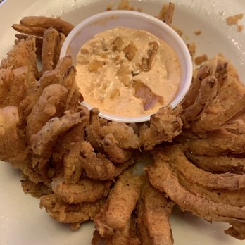 Texas Roadhouse - Their version of the "bloomin' onion".  Tasted just like Outback, or maybe Outback's tastes like theirs! - Barbeque Near Me - Pocatello, Idaho