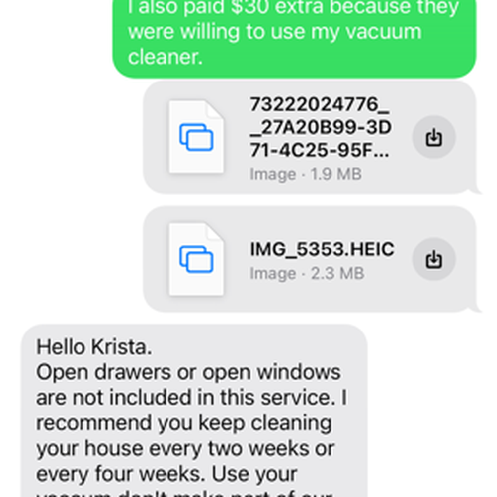 Green Cleaning SF - I text Hugo the next morning after my service. He responded refusing and then in his responselied that I had not reached out. - Home Cleaning Near Me Green Cleaning SF - I text Hugo the next morning after my service. He responded refusing and then in his responselied that I had not reached out. - Home Cleaning Near Me