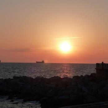 Chesapeake Bay Bridge Tunnel - Sunrise on the east with the rocks in the background - Landmarks & Historical Buildings Near Me - Cape Charles, Virginia Chesapeake Bay Bridge Tunnel - Sunrise on the east with the rocks in the background - Landmarks & Historical Buildings Near Me - Cape Charles, Virginia