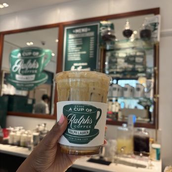 Ralph’s Coffee - Honey foam iced latte w/ shot of hazelnut - Coffee & Tea Near Me - McLean, Virginia