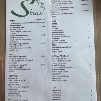 Shizen - Sushi Bars Near Me - San Francisco, California