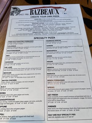 Menu photo 2 Bazbeaux Pizza Indianapolis, IN
