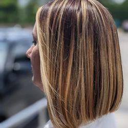 Planet Stella Hair Salon - Highlights,colormelt,Bob haircut