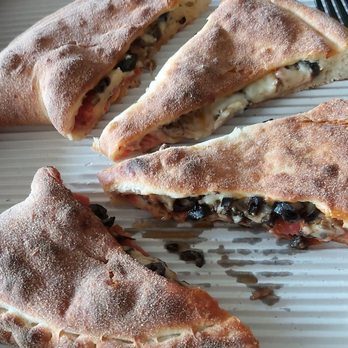 A-Town Pizza - Calzone with Pepperoni,  olives, mushrooms and cheese - Pizza Near Me - Alameda, California
