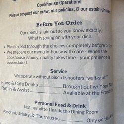 Sky Line Lodge - Weirdest unfriendliest menu! No waiters, but you have to pay and tip before eating!