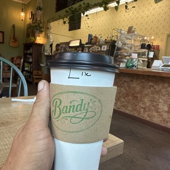 Bandy's Coffee - Medium hot latte with an add shot no sweetener - Cafes Near Me - Clearlake, California Bandy's Coffee - Medium hot latte with an add shot no sweetener - Cafes Near Me - Clearlake, California