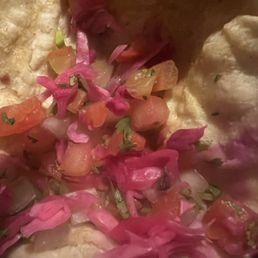Shrimp taco that was missing the shrimp!!