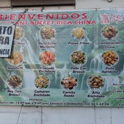 Rica China - Menu