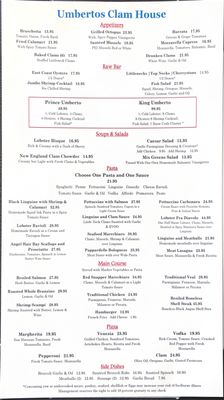 Menu photo 7 Umberto's Clam House New York, NY Menu photo 7 Umberto's Clam House New York, NY