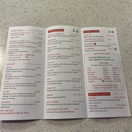 The menu The menu