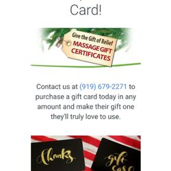 Massage Bar - Gift cards available!